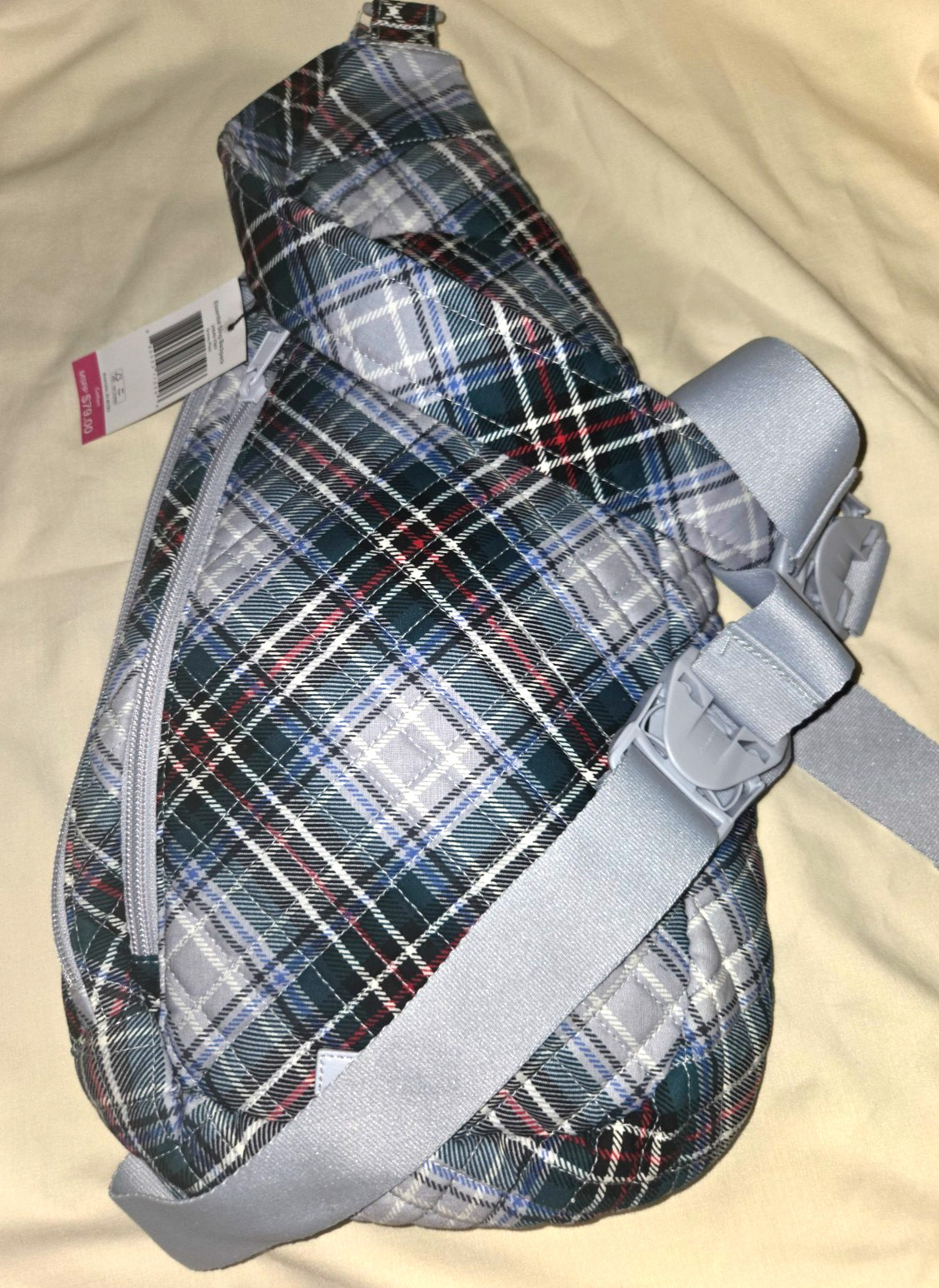 Vera Bradley, Essential Sling Backpack, "Snowy Plaid"   New with Tag, Beautiful! thumbnail 4