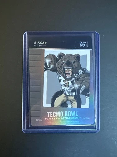 A Bear Tecmo Bowl Bo Jackson Battle Arena 85 Steel BO663 Blow On It
