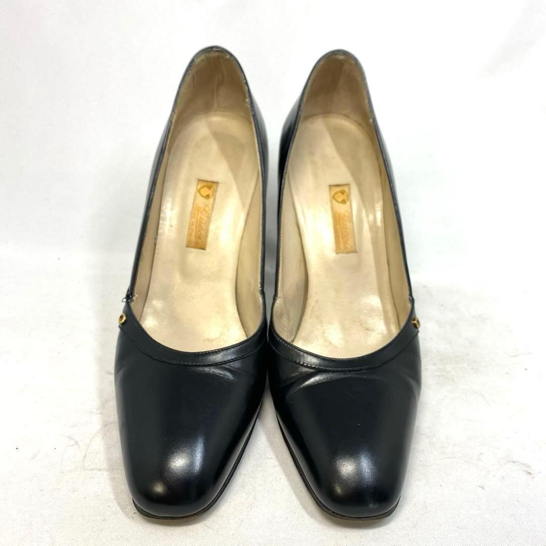 Gucci Pumps Shoes Black Leather Size 36 US About 6 For Women thumbnail 2