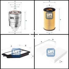 Ufi Filterset, Inspektionspaket für Honda CIVIC VIII Hatchback CR-V III CR-V II