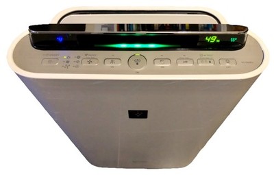 Sharp KC-D50EU-W Luftreiniger/Ionisierer/Befeuchter Plasmacluster-Technologie 