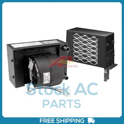 A/C Heater Core for 9 1/2'' x 6 1/2'' x 7 1/2'', 12 Volt, Rear Exit Fittings