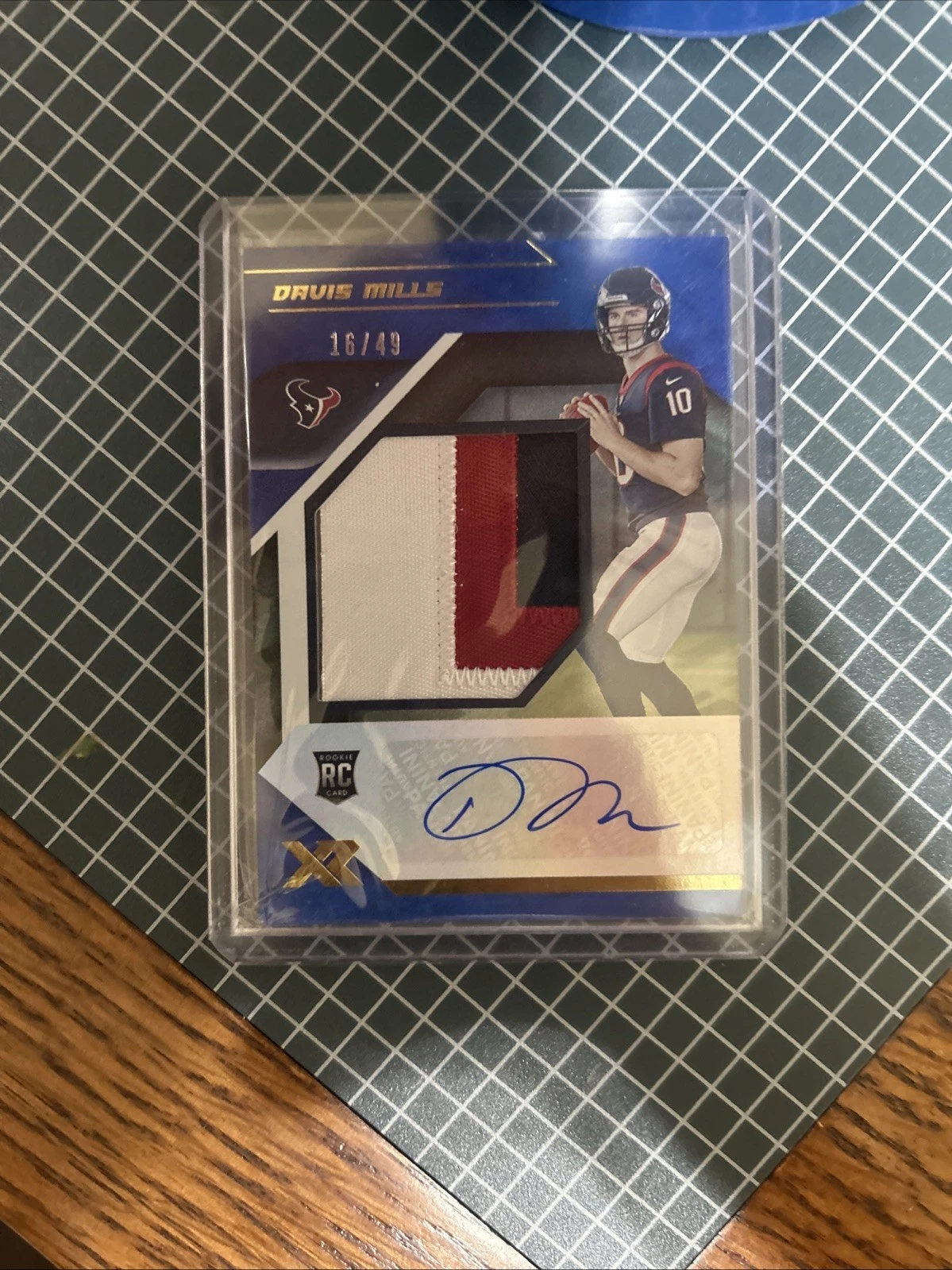 Davis Mills Panini XR Rookie XL Swatch Autographs #DMI Base