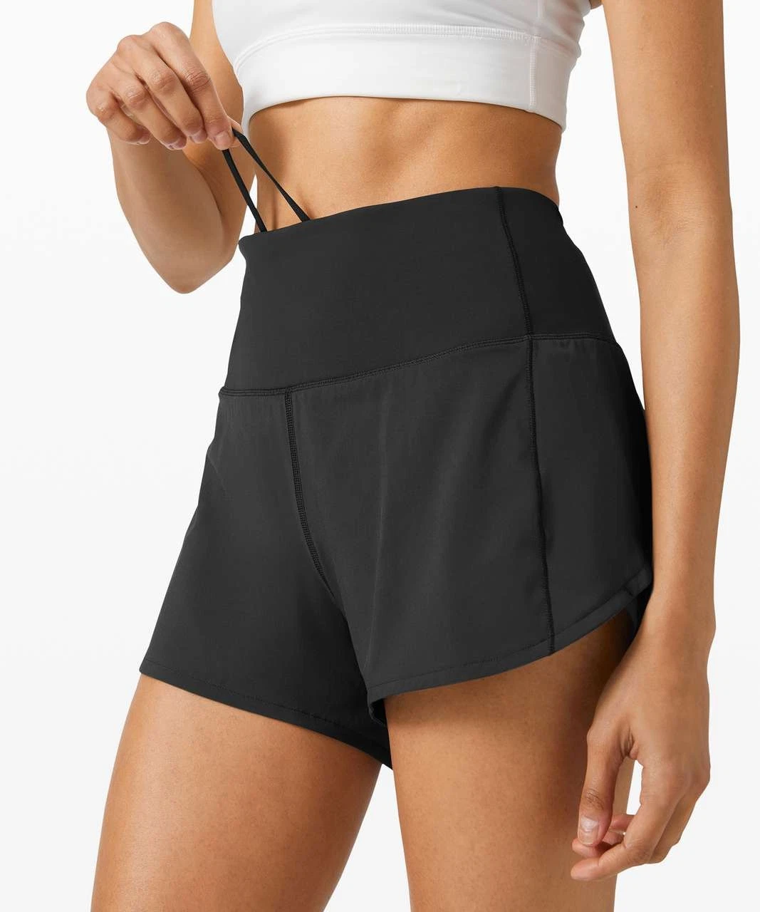 3-3 NWT Size 4 Lululemon Speed Up High-Rise Lined Short 4” blk