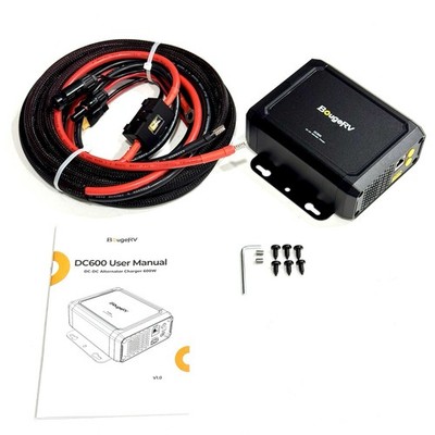 600W DC-DC Alternator Charger For Portable Power Stations 12V/24V App Control