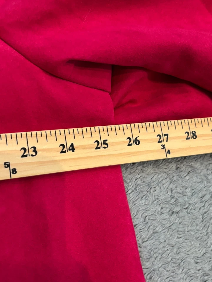 Studio Works 女式人造麂皮绒夹克拉链内衬口袋粉色 2XL 码西装外套 — 第 3/4 张图片