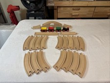 Vintage BRIO 33125 Figure 8 Wooden Railway Train Set READ