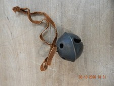 Vintage Antique SLEIGH BELL NO 10 BRASS Farm Christmas Jingle Bell Petal Design