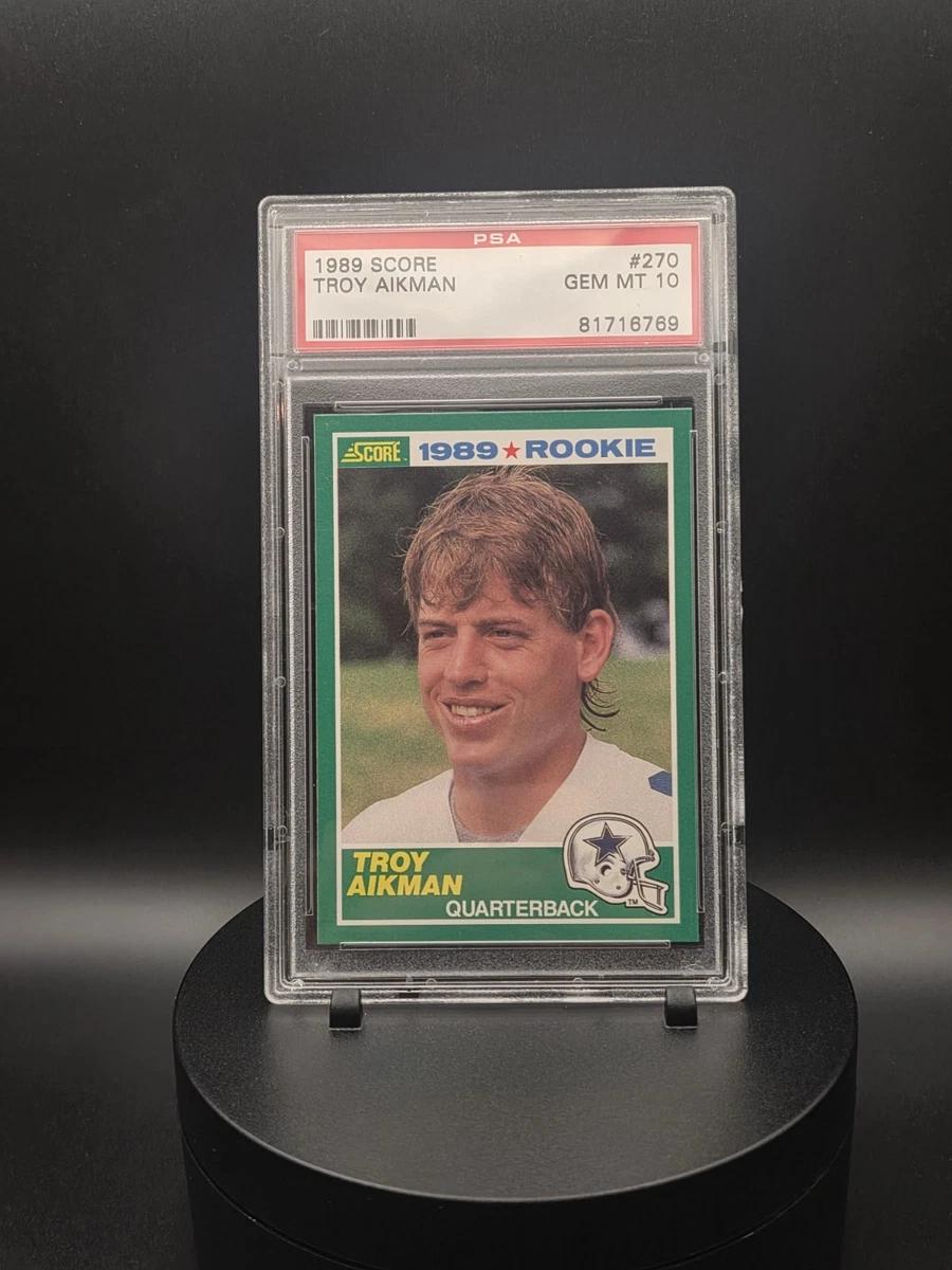Troy Aikman Football SCORE Rookie Sports Trading Card Singles for