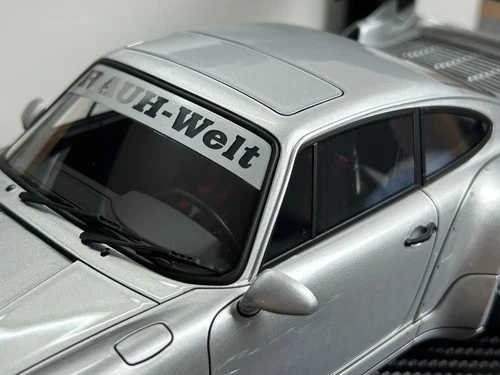 IG Ignition Model 1/18 Porsche 911 RWB 964 Silver with Engine IG2467 Resin Model - Picture 11 of 13