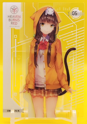 Karen Asakura / Heaven Burns Red Clear Card Japanese 2022 Movic Collectible #05