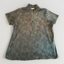 Greg Norman ML75 Play Dry Polo Shirt Men 2XL Black Short Sleeve Performance A10 