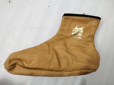 Beige Winter Leather Socks Khuff Slipper Comfortable Sock, Ship from USA