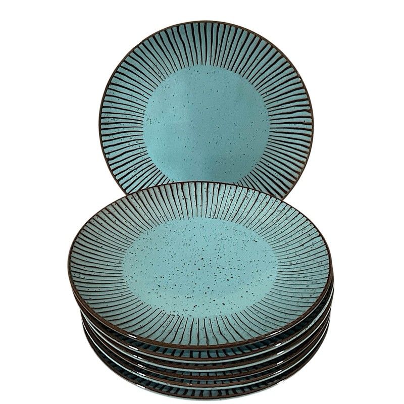 7 Back To Origins Blue Plate By OVER AND BACK- Width: 10 3/4 in