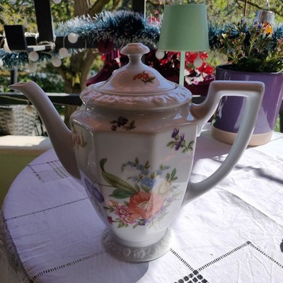 Rosenthal Maria Sommerstrauß Porzellan classic Rose Kaffeekanne, Teekanne