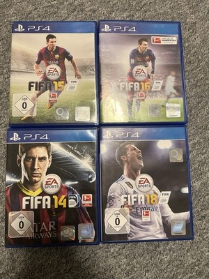 Sony PlayStation 4 FIFA 14, 15, 16, 18 Spiele Set