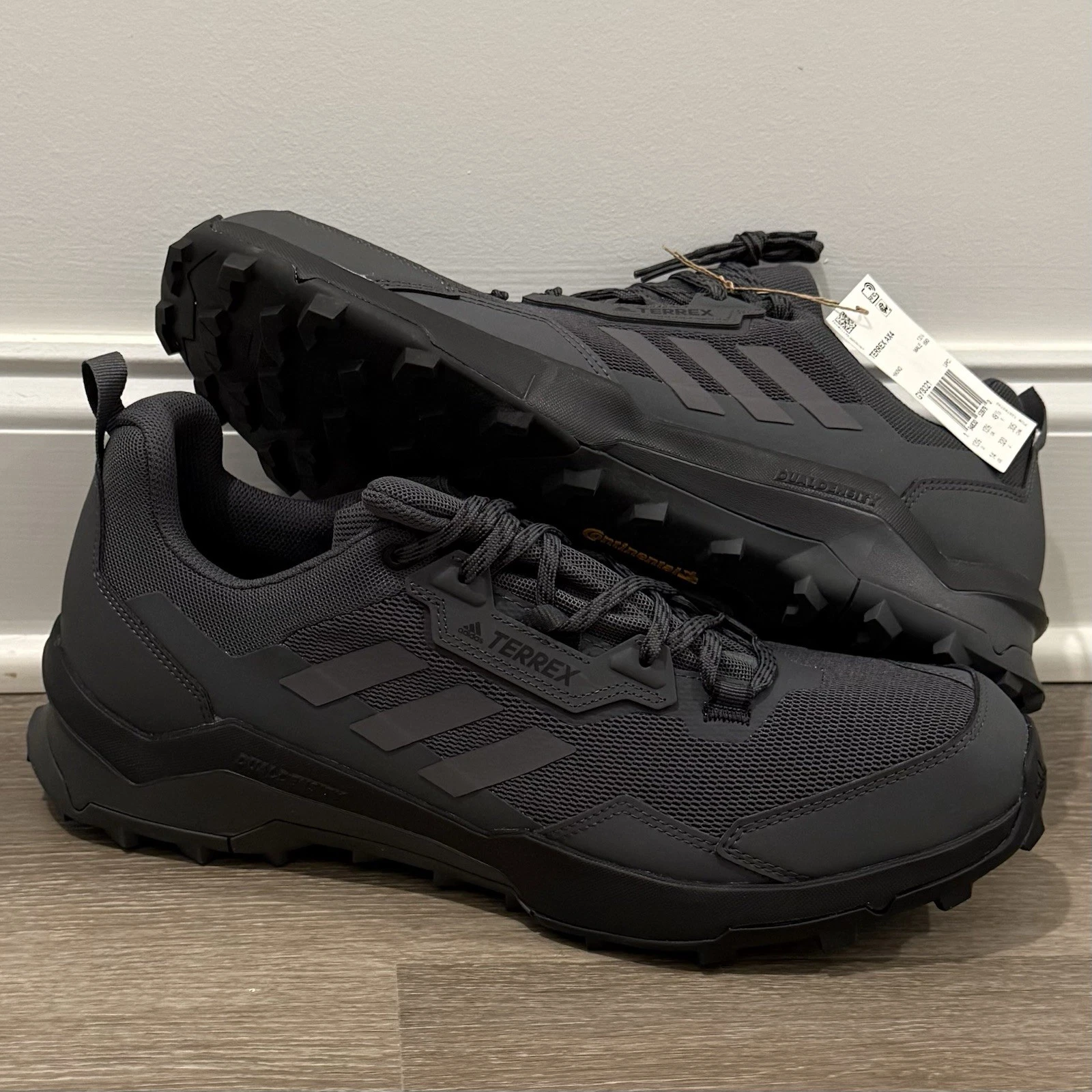 Adidas Terrex AX4 Trail Hiking Shoes Sneakers Gray Black GY8321 Men’s Size 14