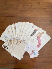 Alberto Varga VTG Art Lot 12 Large Calendar 1948 Prints 12 Small 6 Stationary