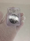1 of 500 -- 2025 - Silver American Eagle - w/ Black Ruthenium Overlay - ICG BU