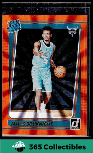 2021-22 Donruss James Bouknight Orange Laser Rookie #201 Basketball Hornets