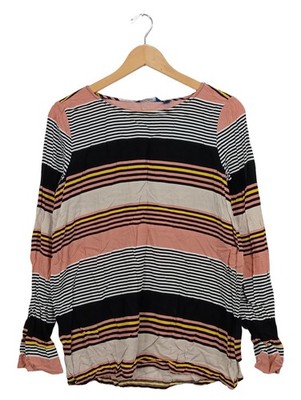 TOM TAILOR Damen Langarmshirt gestreift mehrfarbig Gr. 38/M Casual