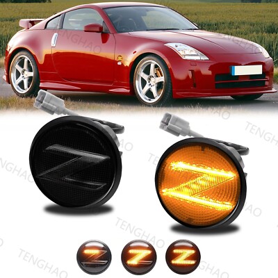 For 03-09 Nissan 350z Z33 09-20 370Z Z34 LED Side Marker