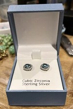 Nanette Lepore Sterling Silver Cubic Zircona Earrings Brand new 
