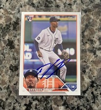 Brendon Davis Signed 2023 Topps Series 2 Baseball Card Detroit Tigers Auto 494