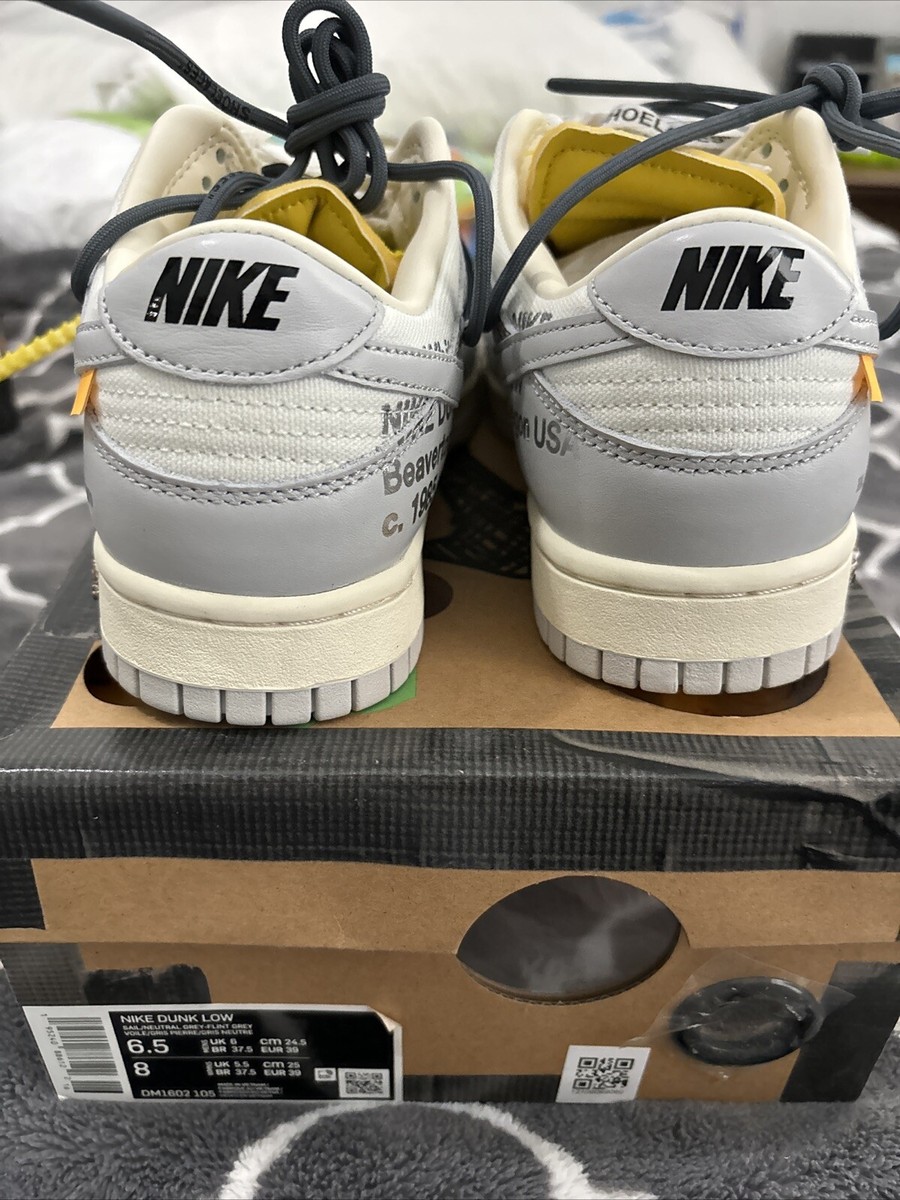 Off-white X Dunk Low Lot 41 Size 6.5 | eBay