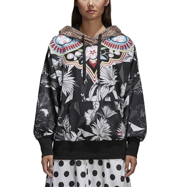 adidas women's floral hoodie