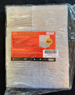 20 CLEAR 4'' FUNKO POP FIGURE 0.35 MM PLASTIC PROTECTORS - EVORETRO - NEW