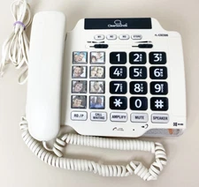 ClearSounds CSC500 Amplified Speaker Phone Big Button Table Wall Off-White EUC