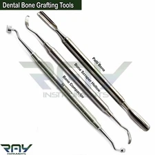 3 Pcs Dental Implant Bone Grafting Tools Palti Bone Compactor Scraper
