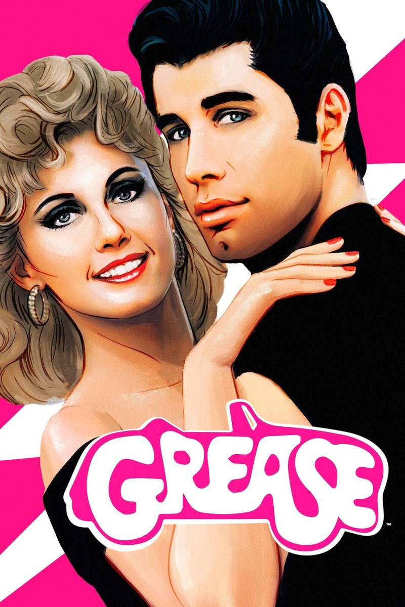 1978 Grease Movie Poster 11X17 Danny Zuko Sandy Rizzo John