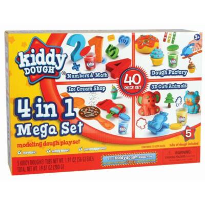 DKB Kiddy Dough 4 in 1 Mega Modellierteig Spielset 