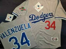 LOS ANGELES DODGERS GIBSON FERNANDO VALENZUELA 1988 World Series Baseball Jersey