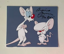 Maurice Lamarche Authentic Hand Signed 8x10 Photo Autograph Pinky & The Brain