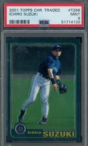PSA9】2001 Topps Ichiro Suzuki #T266