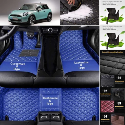 For Mini Countryman Paceman Car Floor Mats Custom Waterproof Auto Liners Carpets - Foto 17 di 33