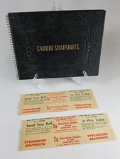 Antique Scrapbook Photograph Album Candid Snapshots Streamline Film Dev Envelope
