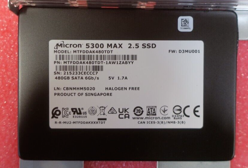 New Fujitsu 480GB SATA 6G Mixed-Use 2.5