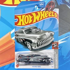 🔥RARE🔥 2024 Hot Wheels ZAMAC 49 Drag Merc Mercury Dragster Rat Rod BARE METAL
