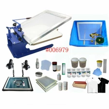 1 Color 1 Station T-shirt Screen Printing Complete Set Materials Kit Top-grade
