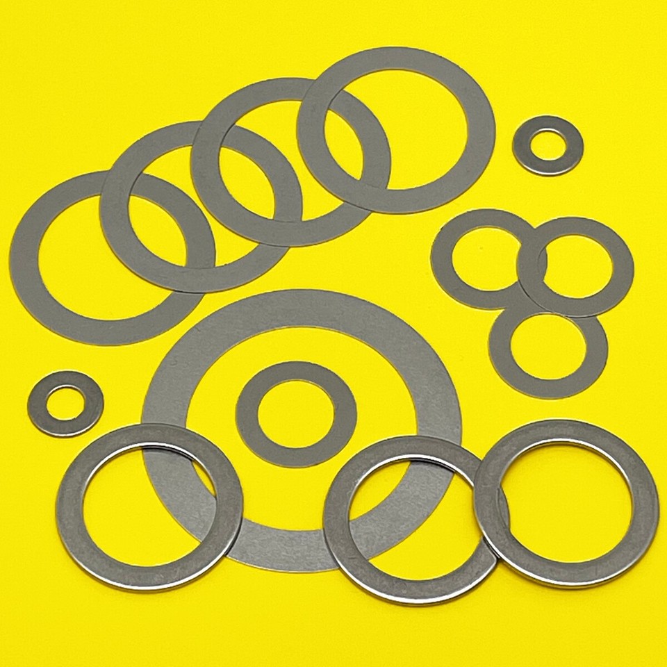 Produktbild von DIN988 Passscheiben Set 8x12mm – 40tlg, Edelstahl A2, 0,1-0,5mm, Distanzscheiben Rostfrei