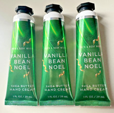 NEW 3X Bath Body Works Vanilla Bean Noel Hand Cream 1 oz Shea Butter