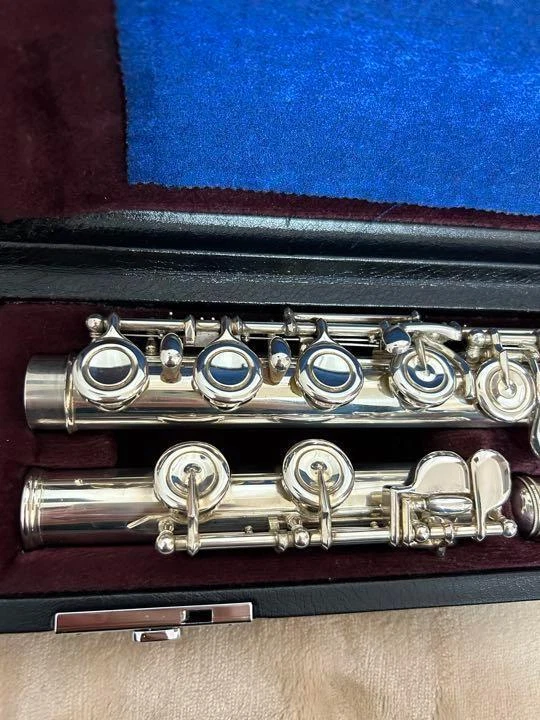 YAMAHA flute YFL-514 with Case EC SILVER HEAD MADE IN JAPAN USED