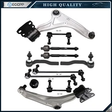 Front Lower Control Arms Tie Rods Sway Bar For 2013-2019 LINCOLN MKZ FORD FUSION