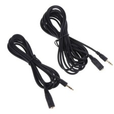 2.5mm Connector Extension Cable Extender Cord AUX Line for Headsets