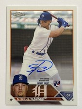 2023 Topps Chrome Baseball Steele Walker Rookie Autograph 