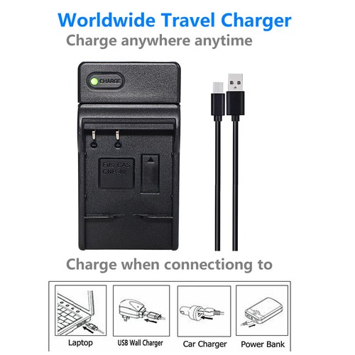 Battery or Charger for PAC-0040 PAC0040 SKL-60VG0376121700023 NP40DBA NP-40DCA - Picture 9 of 45